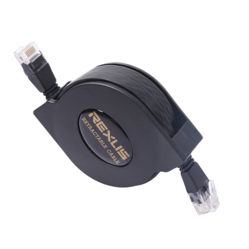 Καλώδιο Cat6 Ethernet με ανασυρόμενο δρομολογητή 2 μέτρα, μαύρο