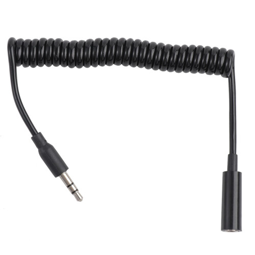 PC-headset 3,5 mm forlængerkabel han til hun 1 m sort