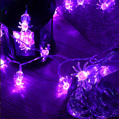 Halloween Spindelljusslinga 40 LED 5,7 m