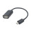 Adaptérový kábel Micro USB 2.0 OTG, čierny 1