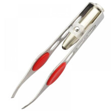 LED eyebrow tweezers for precise trimming