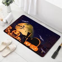 Halloween-kylpymatto kurpitsakuvioinen liukumaton nopeasti kuivuva 20x32