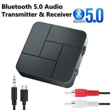Margaí RnemiTe-amo! Uirlisí Cistine Soláthairtí Cistine Tarchuradóir & Glacadóir Fuaime Bluetooth5.0, Oiriúntóir Gan Sreang Teilifís go