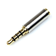 3,5 mm mannelijke naar vrouwelijke audioadapter (1 stuk)