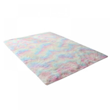 Fluffy Shaggy Geometric Area Rug for Bedroom Kids Room
