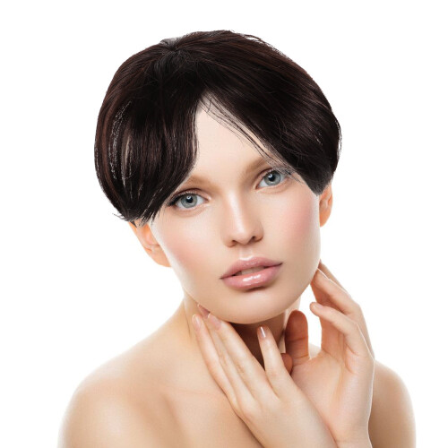 Postizo corto liso con flequillo, 1 pieza. 2
