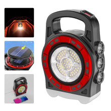 Latarka kempingowa COB LED z funkcją ładowania przez USB, zasilana energią słoneczną