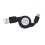 Cable de carga retráctil USB 3.1 Tipo C negro 1