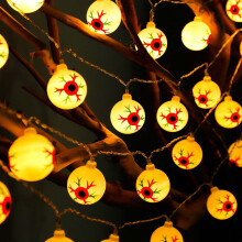 Guirlande lumineuse d'Halloween 10 LED 1,5 m (4,92 pi) pour intérieur et extérieur