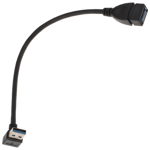 USB 3.0 forlengelseskabel rettvinklet nedoveradapter 1m