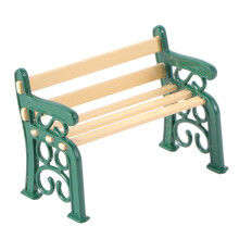 Mini house bench green miniature garden patio chair 1 pc
