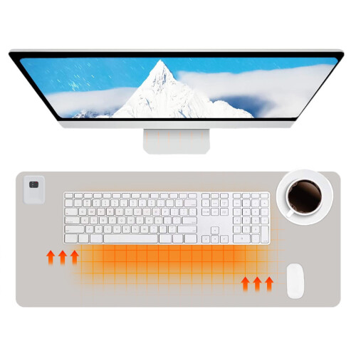 Heated Desk Pad 24x14 in 3 Speeds Timer Warm Mat