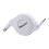 Cable de carga USB retráctil de 2 m, color blanco. 1