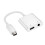 Type-C naar 3,5 mm audioadapter met microfoon, wit 1
