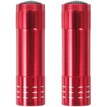 Boîte de rangement cachée et sécurisée pour lampe torche, en alliage d'aluminium rouge2