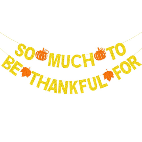 Thanksgiving-Blumen-Dekorationsset, Gold