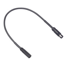 Mini XLR hane till hona ljudförlängningskabel svart