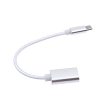 Cábla síneadh USB-C go USB-A luchtaire sioncrónaithe sonraí OTG airgid