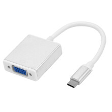 Typ-C till VGA-adapterkabel 1080P USB3.1Silver