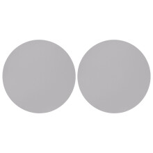 Ronde muismatten van PU-leer (2 stuks)