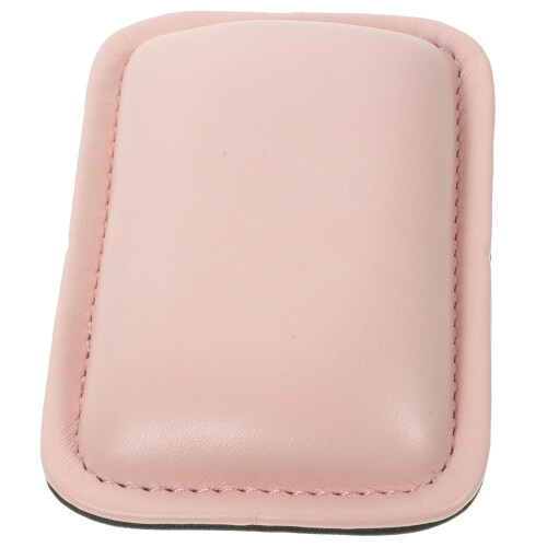 Musematte i skinn, håndleddsstøtte for bærbar PC, rosa