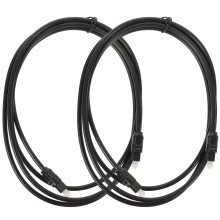 Optisches Audiokabel, Stecker auf Stecker, 1,5 m, 2 Stück
