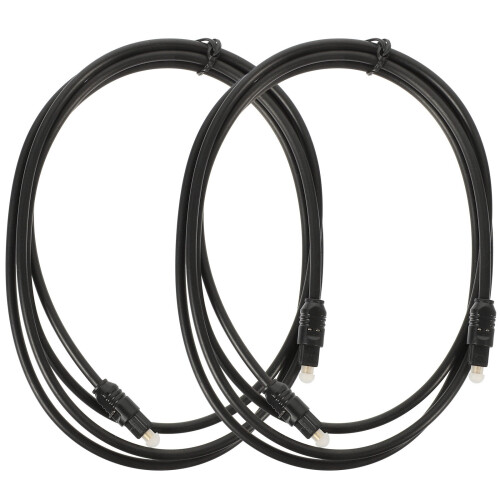Optisches Audiokabel, Stecker auf Stecker, 1,5 m, 2 Stück