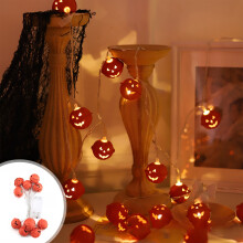 Światła na Halloween w kształcie dyni i ducha, zewnętrzne LED