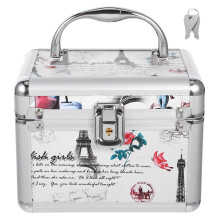 Eease cd-opbergdoos, dvd-organizer, cosmetica-opbergdoos met Eiffeltoren- en bloemenpatroon