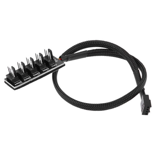 Cavo splitter per ventola CPU 4 pin da 1 a 5, nero