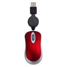 Souris filaire USB rétractable Eease, ergonomique et silencieuse