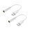 Type-C til 3,5 mm lydadapter hvid 2 stk. 1