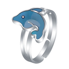 Anillo de delfín que cambia de color para parejas (2 unidades)