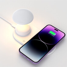 Lampe de nuit champignon LED intelligente Ă chargement sans fil