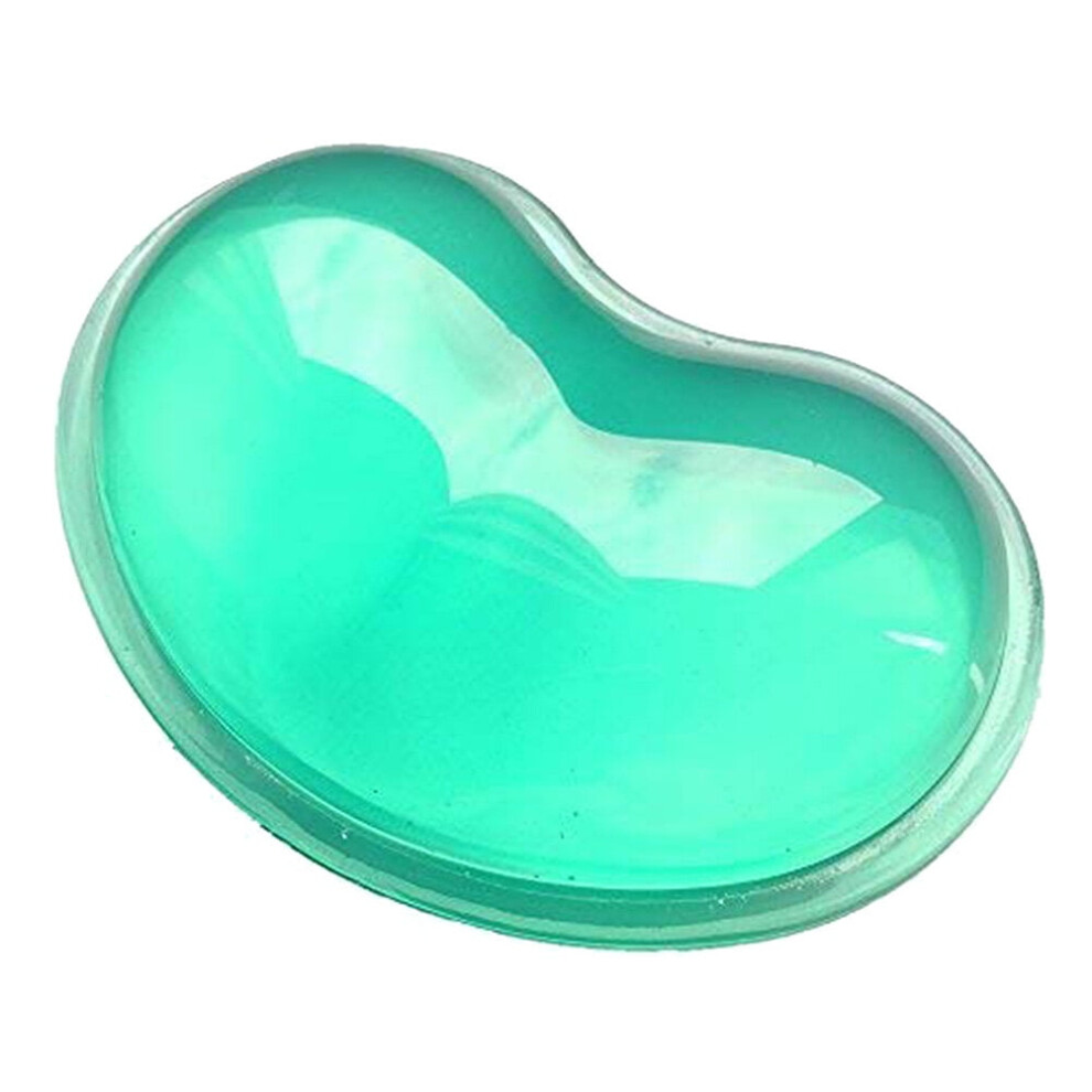 Heart-Shaped Silicone Mouse Pad With Wrist Support Green 393040458376