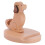 Suporte de mesa em madeira com formato de cachorro para celular e tablet. 1