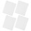 Sublimatie muismat wit rubber bureau blanco 4 stuks 1