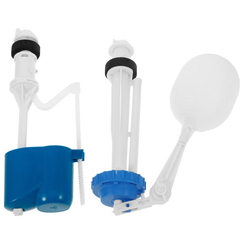 Toilet Water Valve Silent Fill Kit Plastic Adjustable 2 pcs