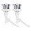 Toilet Flush Button Set White 2 Pieces 1