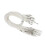 Vaxsnöre halsband 1,5 mm vit 100 st 1