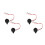 24V 85dB enclosed electronic buzzer alarm black 4 pcs 1