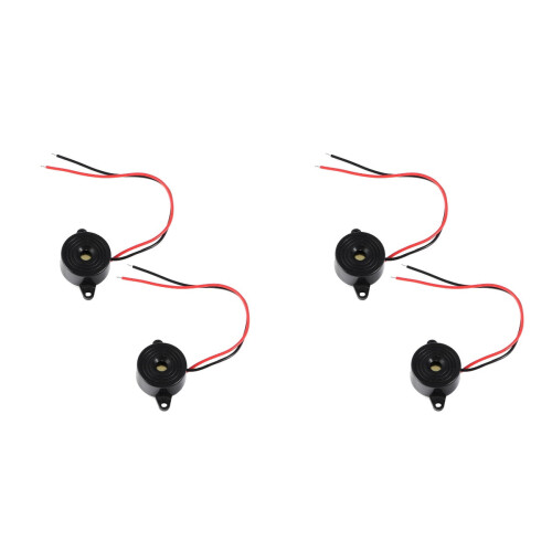 24V 85dB enclosed electronic buzzer alarm black 4 pcs