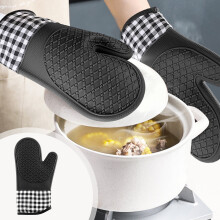 Gants de micro-ondes en coton et gel de silice (lot de 2)