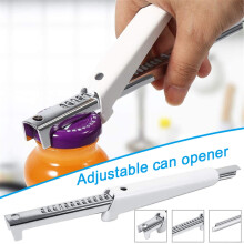 Ouvre-bouteille multifonctionnel réglable en acier inoxydable (1 pièce)