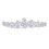 Bröllopsbrud Blommapannband Tiara Hårband (Silver) 1