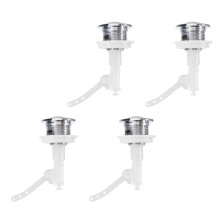 Toilet Tank Flush Button Replacement White ABS 4 pcs