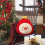 Coussin étoile de Noël, nez rouge jaune, coussin 3D 4