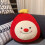 Coussin étoile de Noël, nez rouge jaune, coussin 3D 5