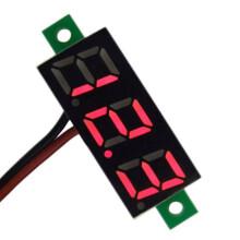 Woltomierz cyfrowy LED DC2,5-30V czerwony 0,28 cala
