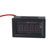 Woltomierz DC 0-30V 3-żyłowy mini panel LED w kolorze czerwonym